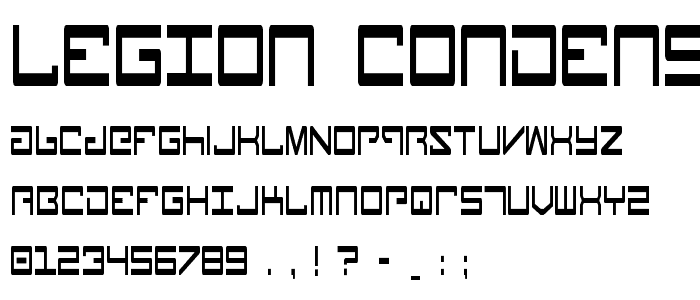 Legion Condensed font
